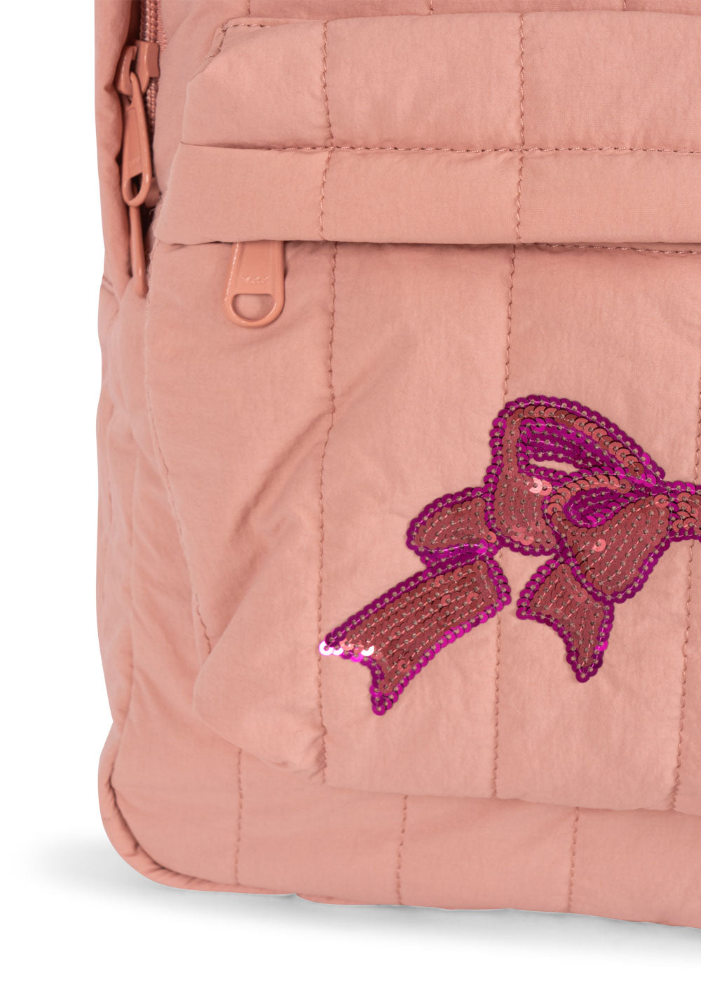 (KS104320) Juno Quilted Sequin Backpack midi - Rosette