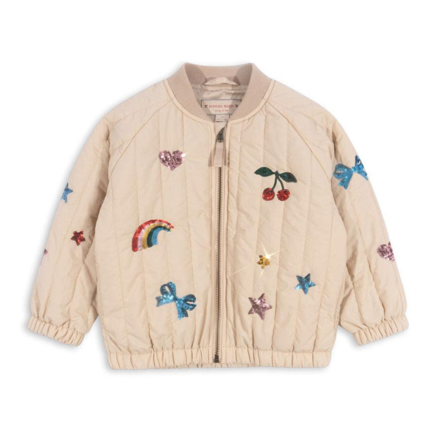 (KS103009) Juno Sequin Bomber Jacket - Smoke Gray - MintMouse (Unicorner Concept Store)