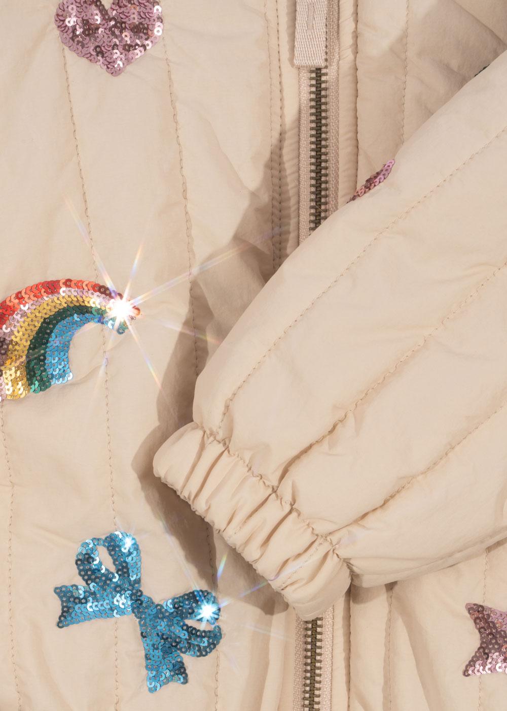 (KS103009) Juno Sequin Bomber Jacket - Smoke Gray - MintMouse (Unicorner Concept Store)