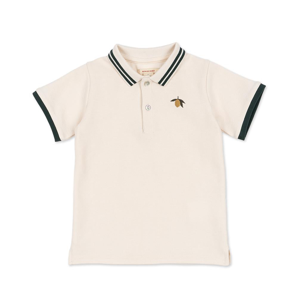 ( KS102412) Florian Polo Shirt Gots - Antique White