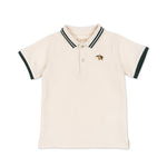 ( KS102412) Florian Polo Shirt Gots - Antique White