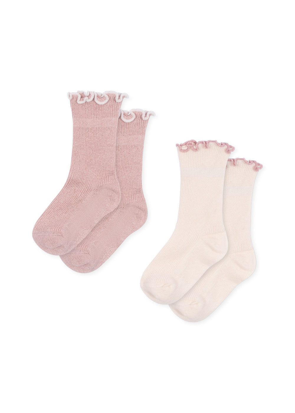 (KS102240) 2-Pack Rib Frill Socks - MintMouse (Unicorner Concept Store)