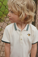 ( KS102412) Florian Polo Shirt Gots - Antique White