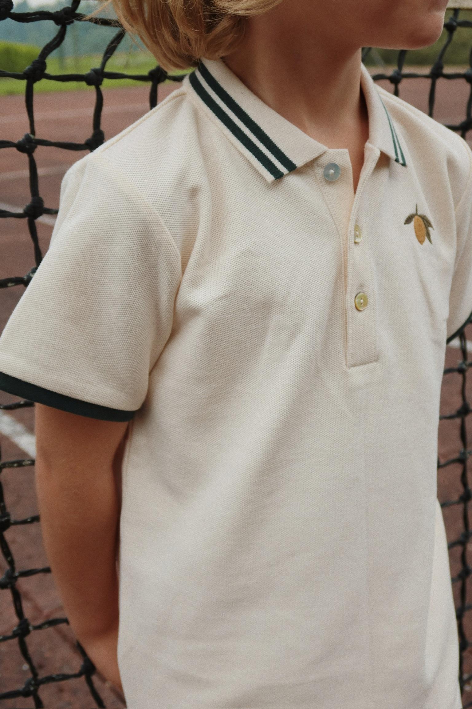 ( KS102412) Florian Polo Shirt Gots - Antique White - MintMouse (Unicorner Concept Store)