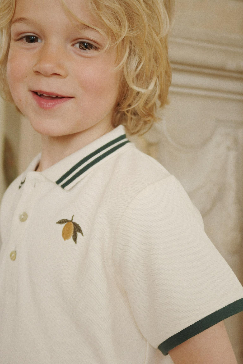 ( KS102412) Florian Polo Shirt Gots - Antique White - MintMouse (Unicorner Concept Store)