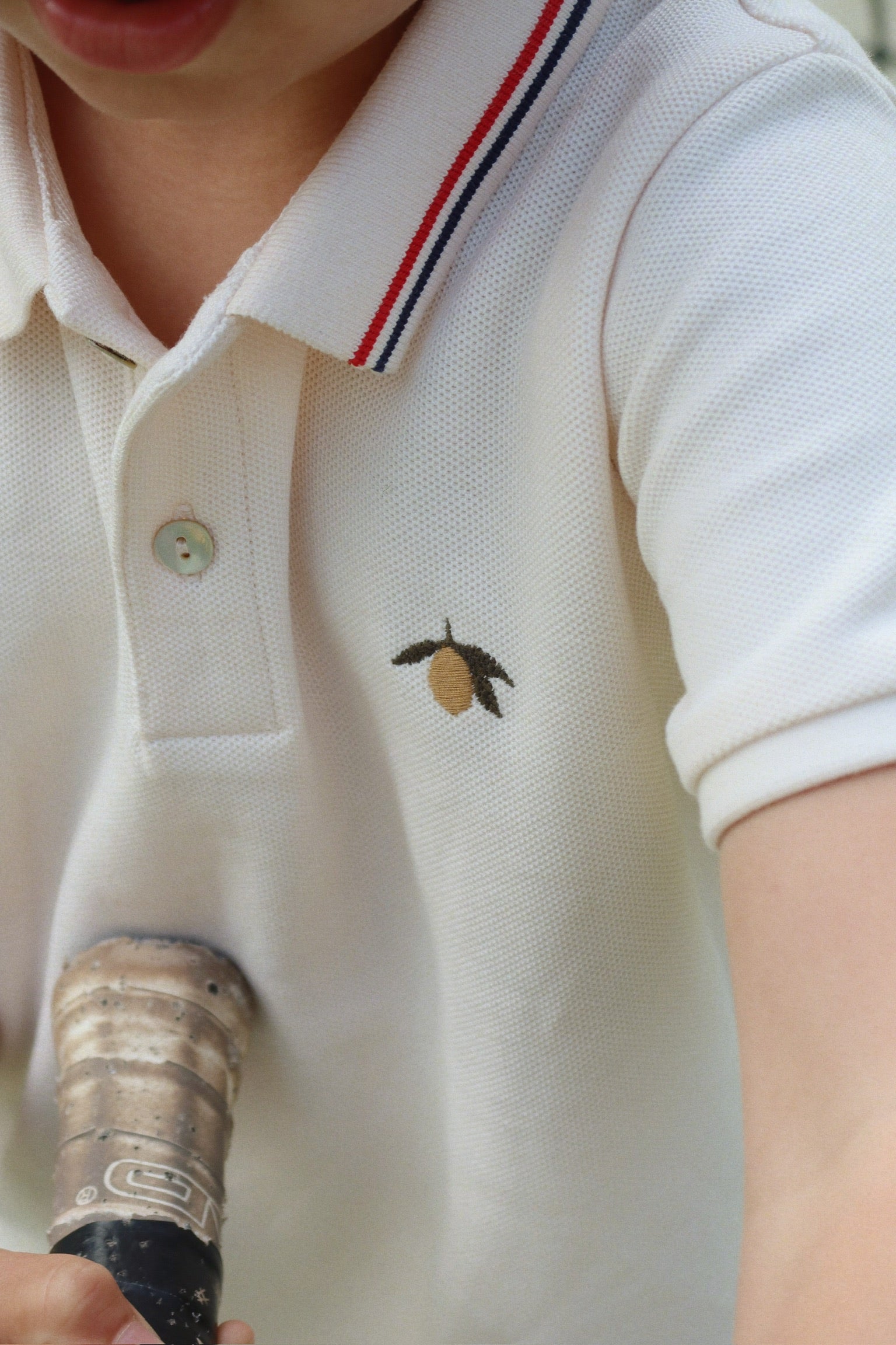 Florian Polo Shirt Gots - Antique White