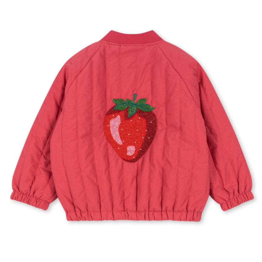 (KS102314) Juno Sparkle Bomber Jacket - Raspberry wine - MintMouse (Unicorner Concept Store)