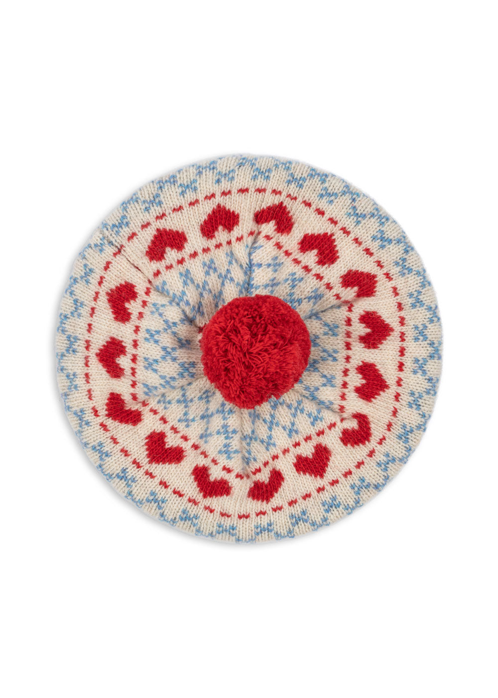 Belou Knit Beret - Heart - MintMouse (Unicorner Concept Store)