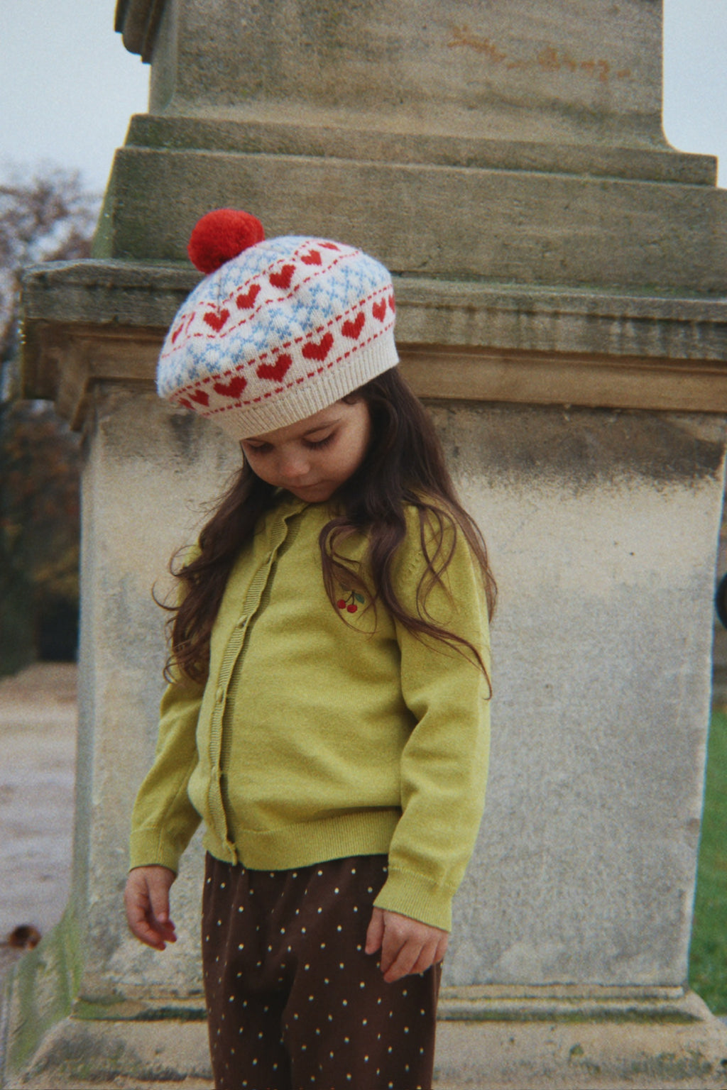 Belou Knit Beret - Heart - MintMouse (Unicorner Concept Store)