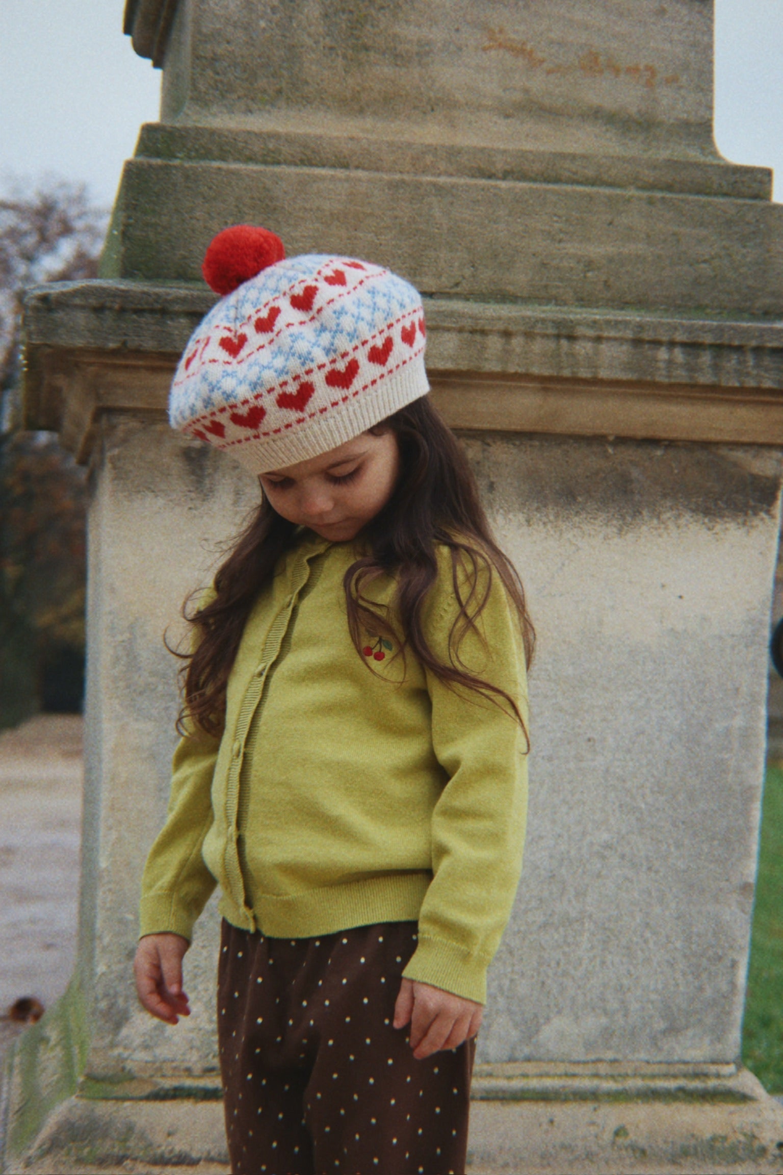 Belou Knit Beret - Heart - MintMouse (Unicorner Concept Store)