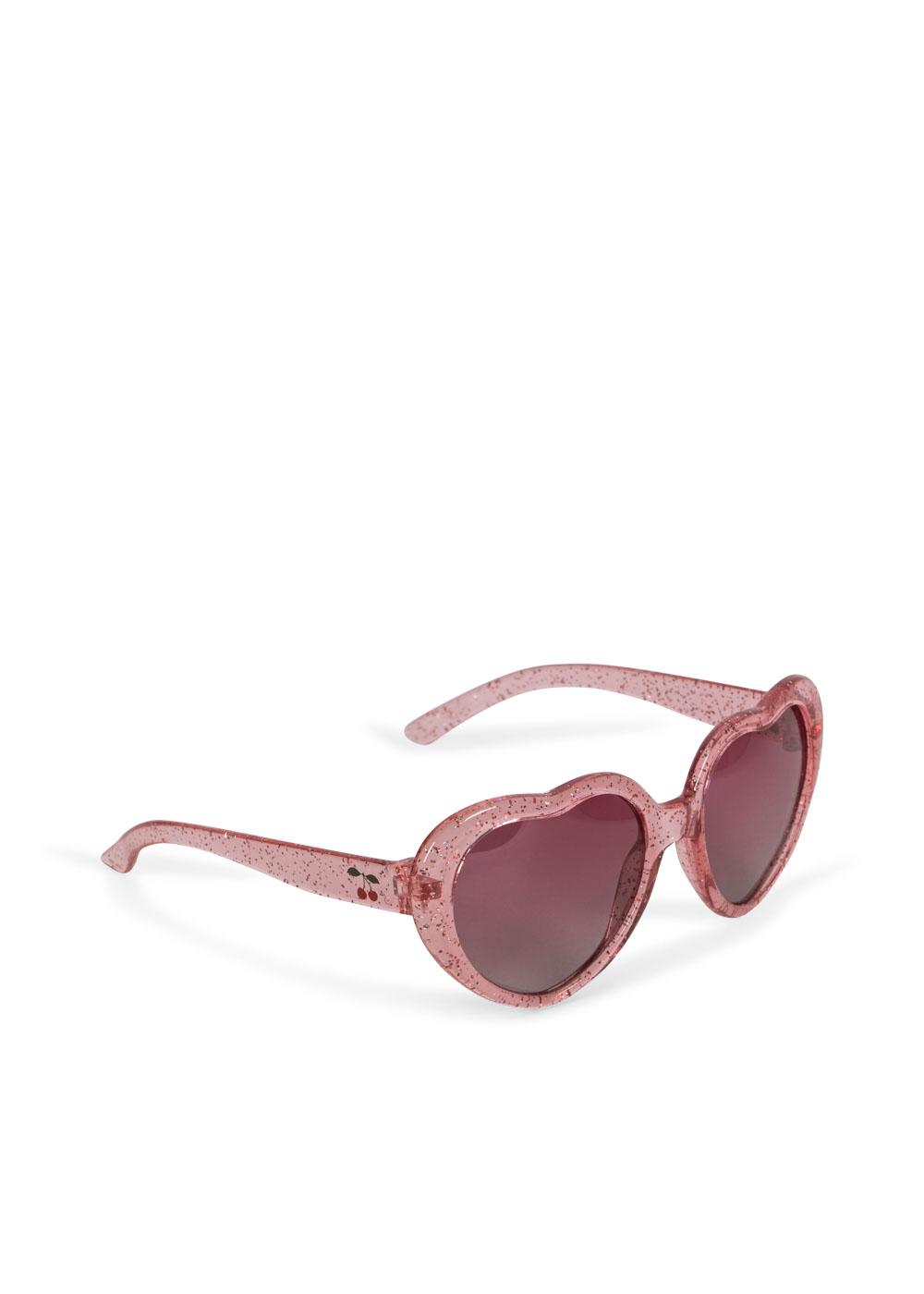 (KS103280) Sunglasses Junior Heart - Cherry Glitter - MintMouse (Unicorner Concept Store)