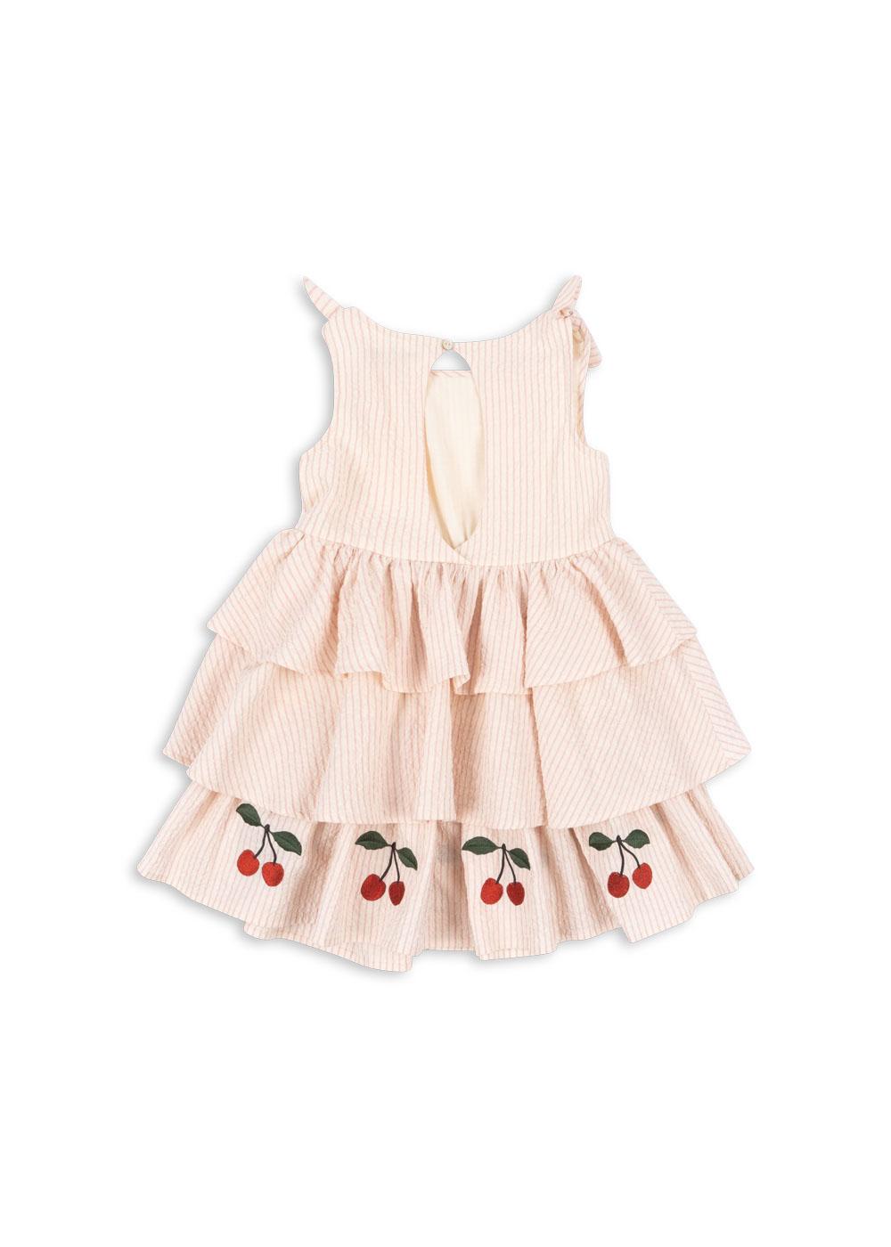 (KS103056) Ellie Dress Gots - Peony Stripe - MintMouse (Unicorner Concept Store)