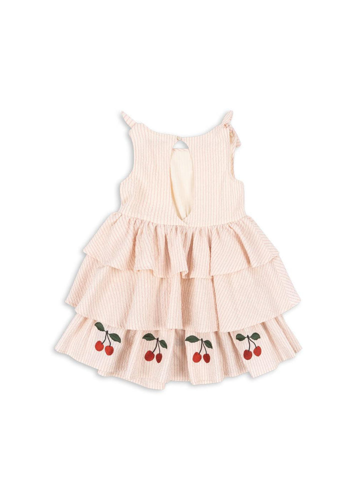 (KS103056) Ellie Dress Gots - Peony Stripe