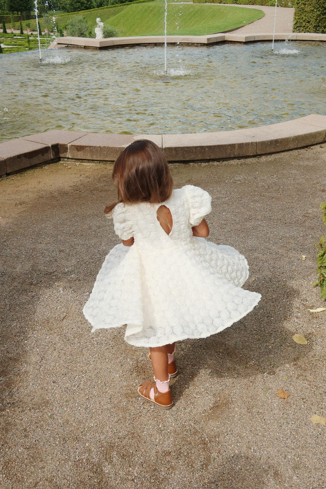 (KS103165) Ally Dress - Antique White