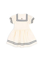 (KS103177) Allie Sailor Dress Gots - Optic White