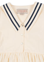 (KS103177) Allie Sailor Dress Gots - Optic White