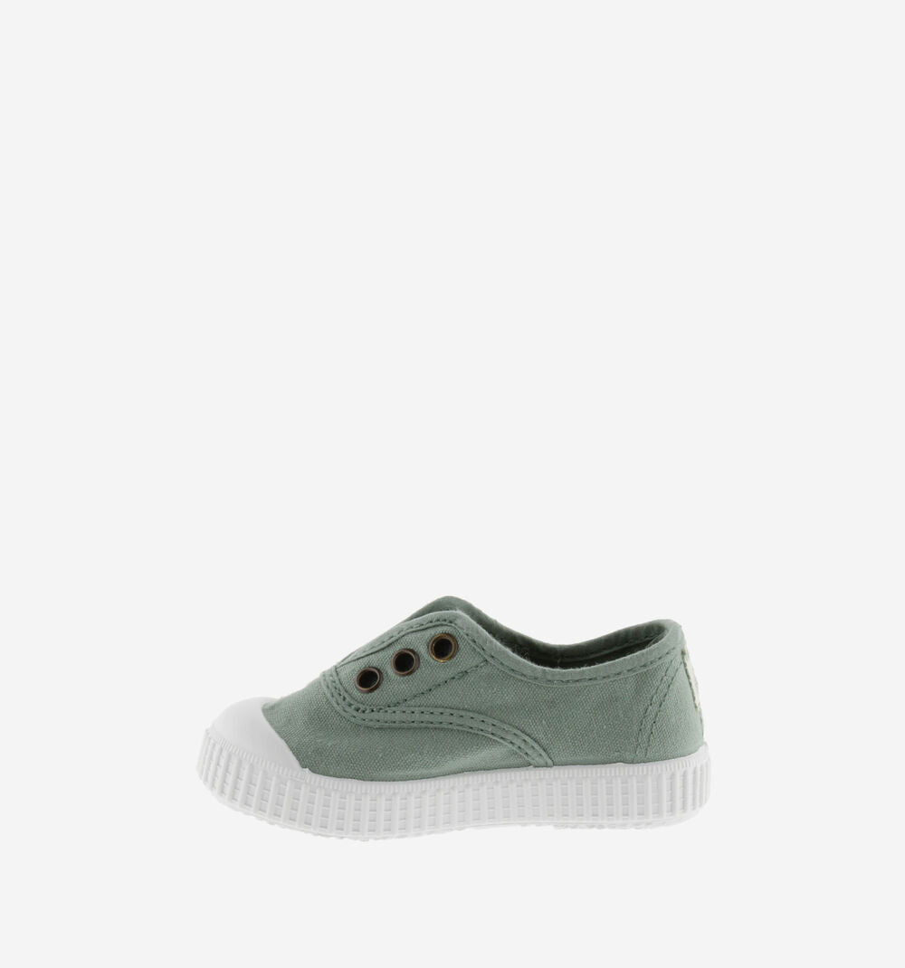 (106627) Children's canvas trainers with elastic - Jade - MintMouse (Unicorner Concept Store)