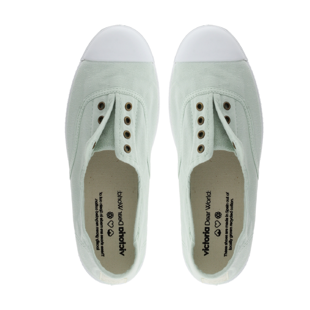 (106623) Women's canvas trainers with elastic - Melon - MintMouse (Unicorner Concept Store)