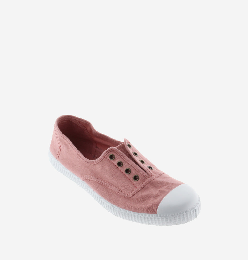 (106623) Women's canvas trainers with elastic - Nude - MintMouse (Unicorner Concept Store)