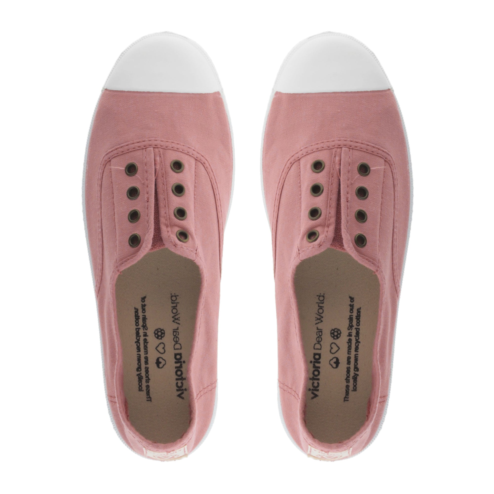 (106623) Women's canvas trainers with elastic - Nude - MintMouse (Unicorner Concept Store)