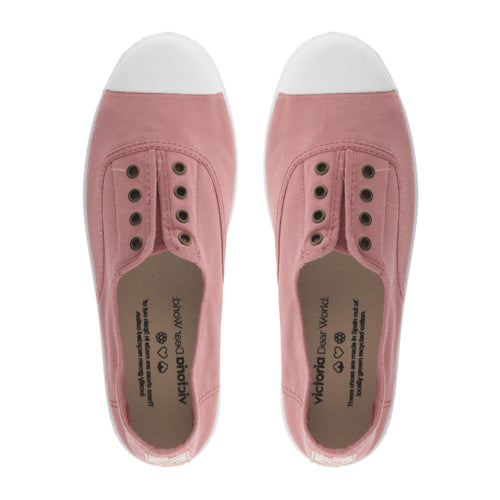 (106623) Women's canvas trainers with elastic - Nude - MintMouse (Unicorner Concept Store)