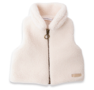 (1222TE00084-345) - Sleeveless vest Teddy - WARM WHITE