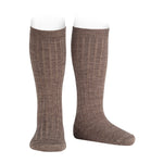 Merino Wool-Blend Rib Knee socks - Trunk