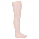 Merino wool-blend rib tights NUDE