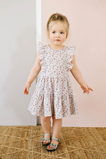 Patterned muslin dress - Delicate wild flowers