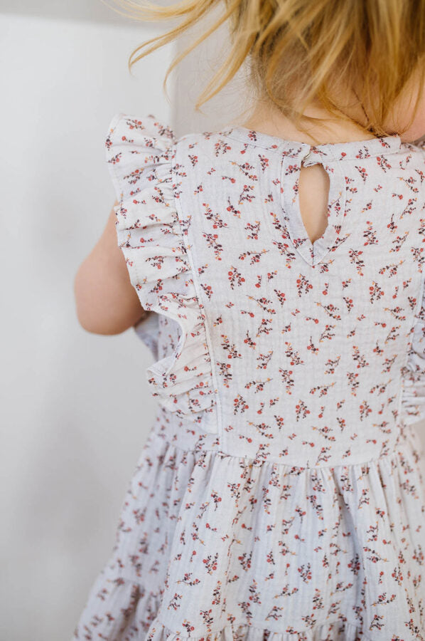 Patterned muslin dress - Delicate wild flowers - MintMouse (Unicorner Concept Store)