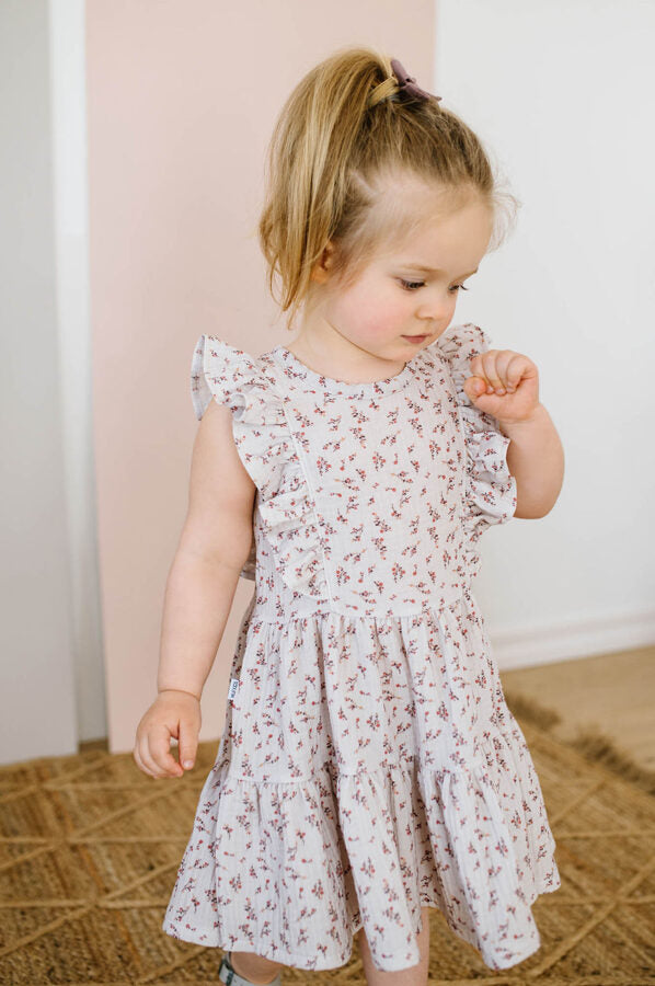 Patterned muslin dress - Delicate wild flowers - MintMouse (Unicorner Concept Store)