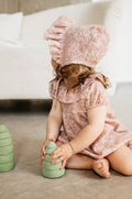 Pink with flower pattern muslin hat - Romantic - MintMouse (Unicorner Concept Store)
