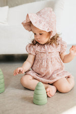Pink with flower pattern muslin hat - Romantic - MintMouse (Unicorner Concept Store)