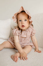 Pink with flower pattern muslin hat - Romantic - MintMouse (Unicorner Concept Store)