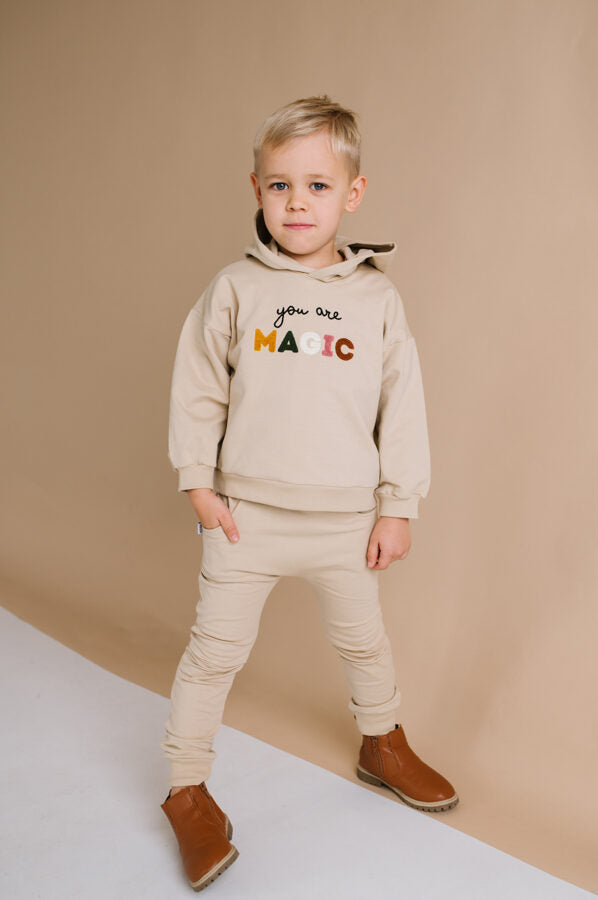 Warm hoodie - You are Magic - Sand - MintMouse (Unicorner Concept Store)