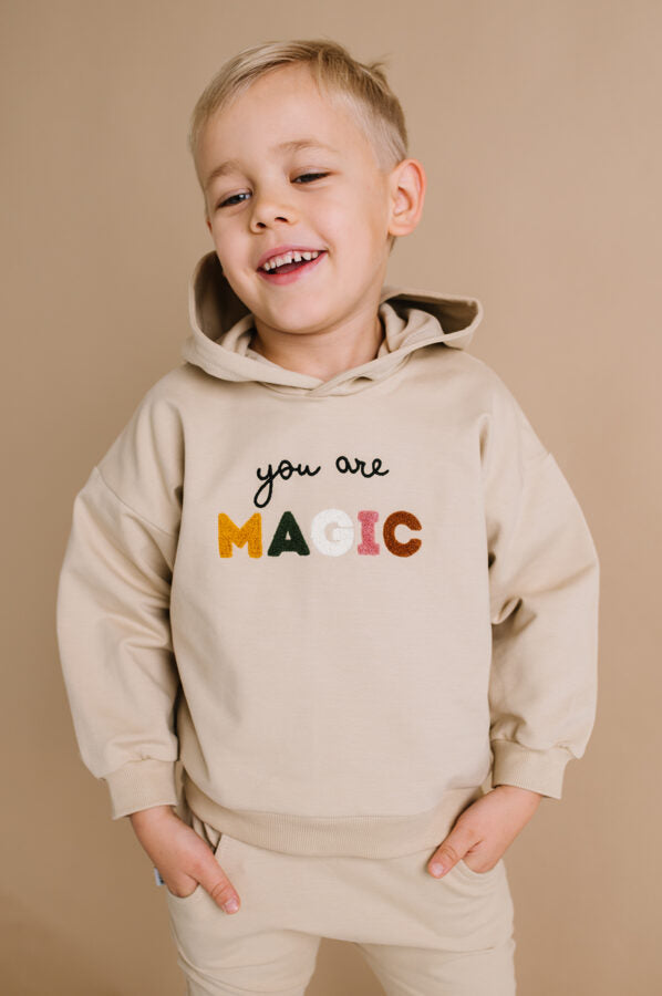 Warm hoodie - You are Magic - Sand - MintMouse (Unicorner Concept Store)