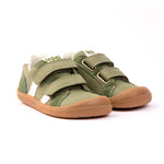 Barefoot Shoe Velcro Napa - Denis Napa Olive