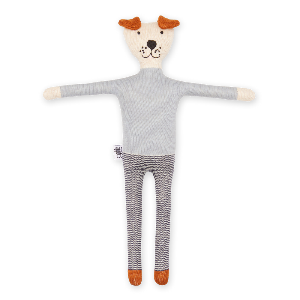 Cotton Knit Stuffed Animal Soft Toy - Dog