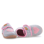 Emel slippers - Grey and Pink Slippers 100-10