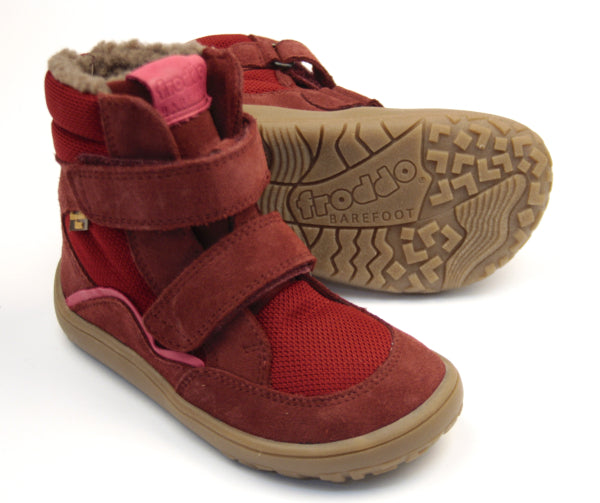 (G3160189-6 / G3160205-8) Froddo Barefoot Winter shoes - Bordeaux