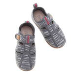 Emel slippers - Grey open zebra - MintMouse (Unicorner Concept Store)