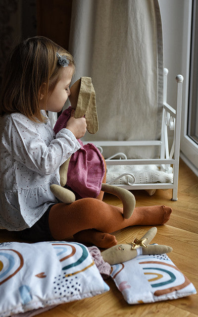 Organic cotton tights - Brown