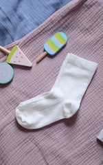 Organic cotton socks - white