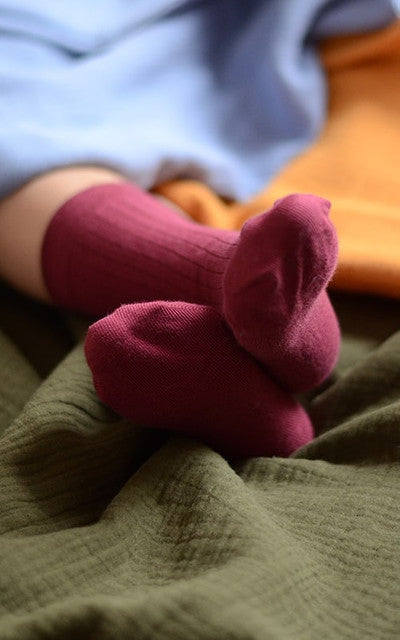 Organic cotton socks - Red