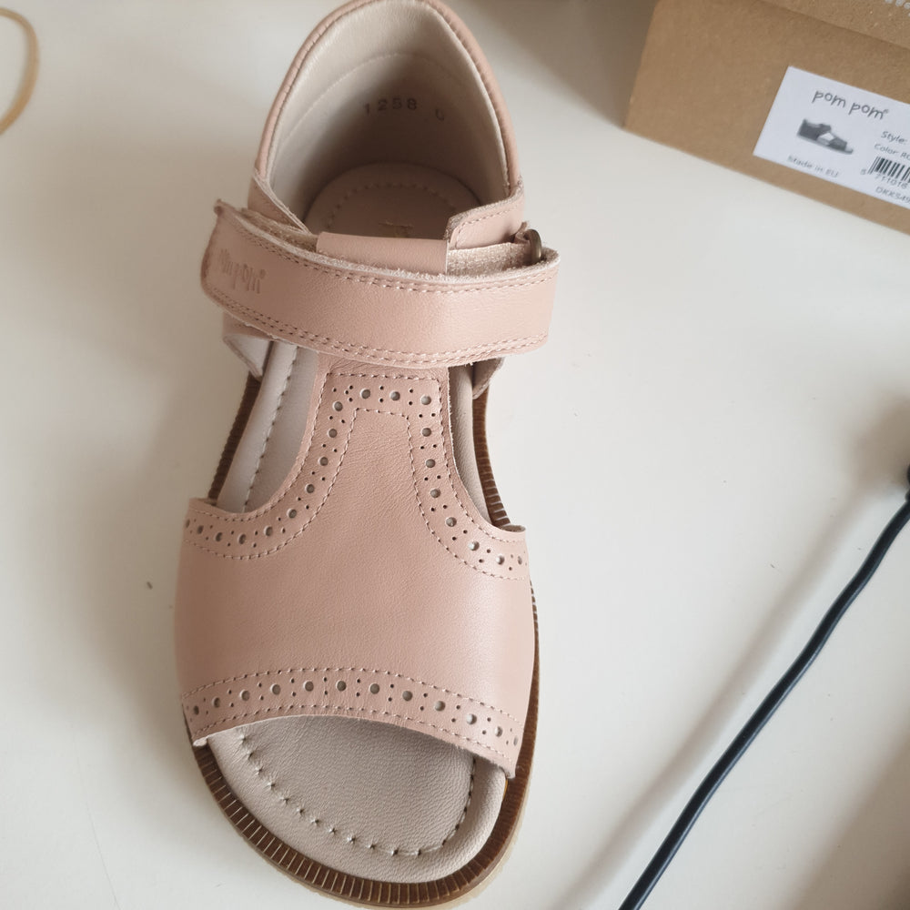 Pom Pom Sandals-Pink