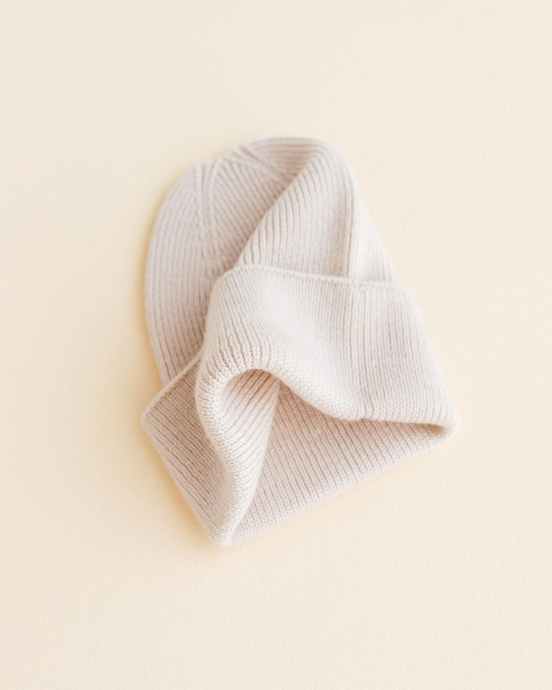 Beanie Fonzie Off-white (matching adults and kids)