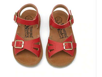 Pearl Vegan Sandal Red Synthetic Leather | Teen