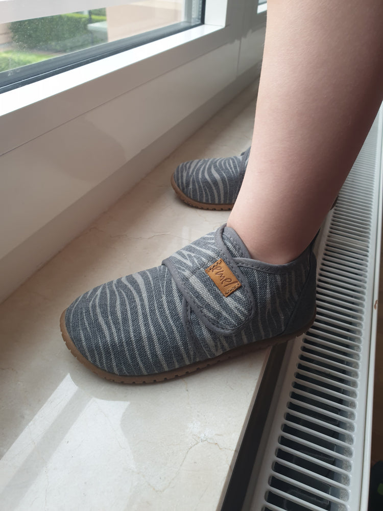 Emel slippers - Grey zebra - MintMouse (Unicorner Concept Store)