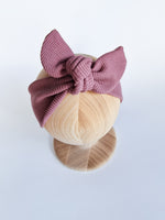 Ribbed headband - Plum