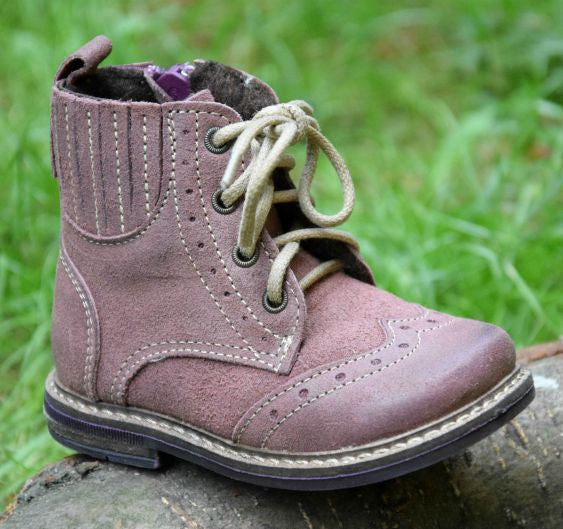 Emel Purple Boots with zipper (2518-2) - MintMouse (Unicorner Concept Store)